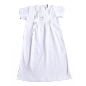 NEW HUG ME FIRST girls embroidered day dress in silver cross